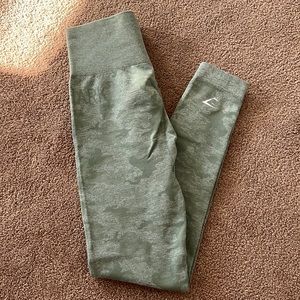 GYMSHARK camo seamless leggings